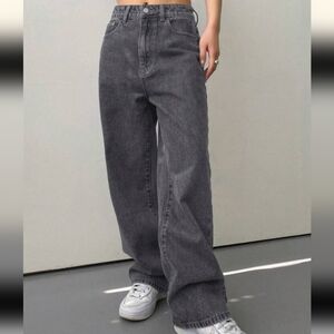 NWT Dazy Gray Slant Pocket Straight Leg Jeans Baggy Jeans size xs (00)